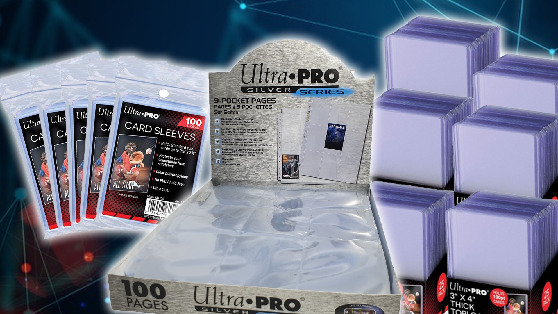 ULTRA PRO boite de 100 feuilles de rangement pour carte Topps